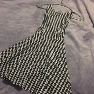 Low back patterned dress